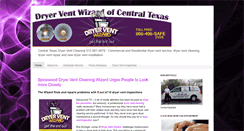 Desktop Screenshot of dryerventwizardofcentraltexas.com