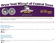 Tablet Screenshot of dryerventwizardofcentraltexas.com